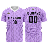 Custom Soccer Jerseys for Men Women Personalized Soccer Uniforms for Adult and Kid Purple-White