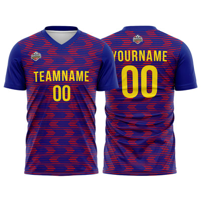 Custom Soccer Jerseys for Men Women Personalized Soccer Uniforms for Adult and Kid Royal-Red enthsush
