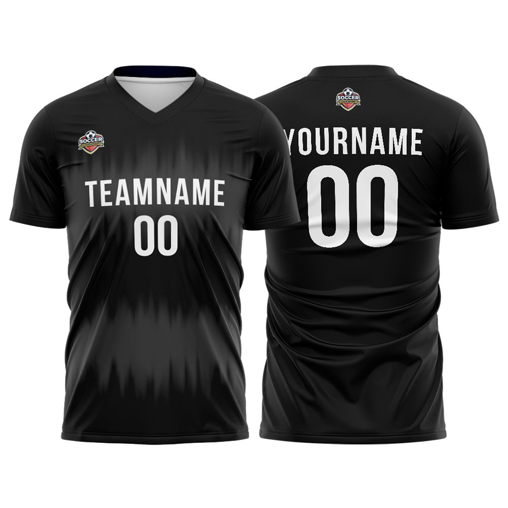 Custom Soccer Jerseys for Men Women Personalized Soccer Uniforms for Adult and Kid Black-Gray enthsush