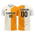 Custom Soccer Jerseys for Men Women Personalized Soccer Uniforms for Adult and Kid White-Orange enthsush