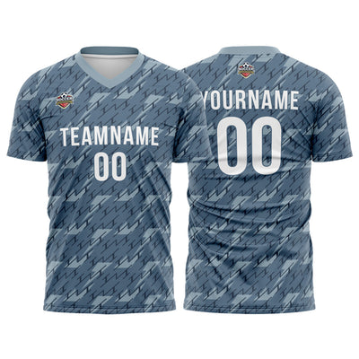 Custom Soccer Jerseys for Men Women Personalized Soccer Uniforms for Adult and Kid Gray-Black enthsush