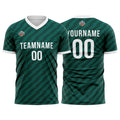 Custom Soccer Jerseys for Men Women Personalized Soccer Uniforms for Adult and Kid Dark Green-White enthsush