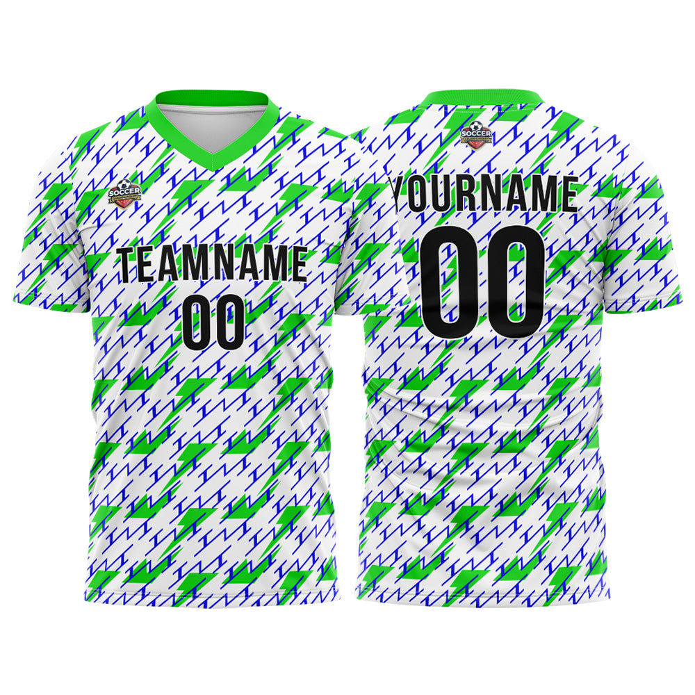 Custom Soccer Jerseys for Men Women Personalized Soccer Uniforms for Adult and Kid Neon Green enthsush