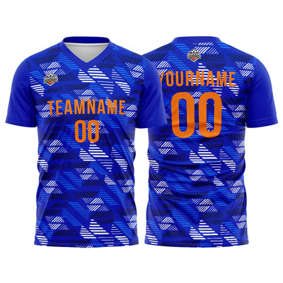 Custom Soccer Jerseys for Men Women Personalized Soccer Uniforms for Adult and Kid Royal-White enthsush