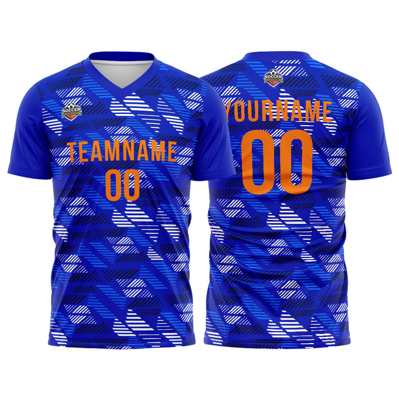 Custom Soccer Jerseys for Men Women Personalized Soccer Uniforms for Adult and Kid Royal-White