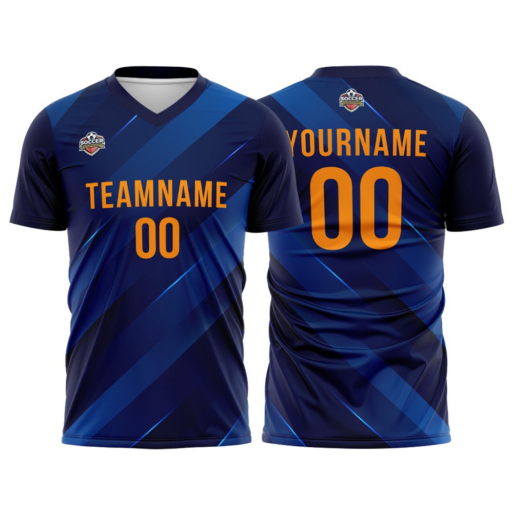 Custom Soccer Jerseys for Men Women Personalized Soccer Uniforms for Adult and Kid Navy enthsush