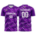 Custom Soccer Jerseys for Men Women Personalized Soccer Uniforms for Adult and Kid Purple-White enthsush