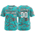 Custom Baseball Jersey Personalized Baseball Shirt for Men Women Kids Youth Teams Stitched and Print Light Blue&Grey enthsush
