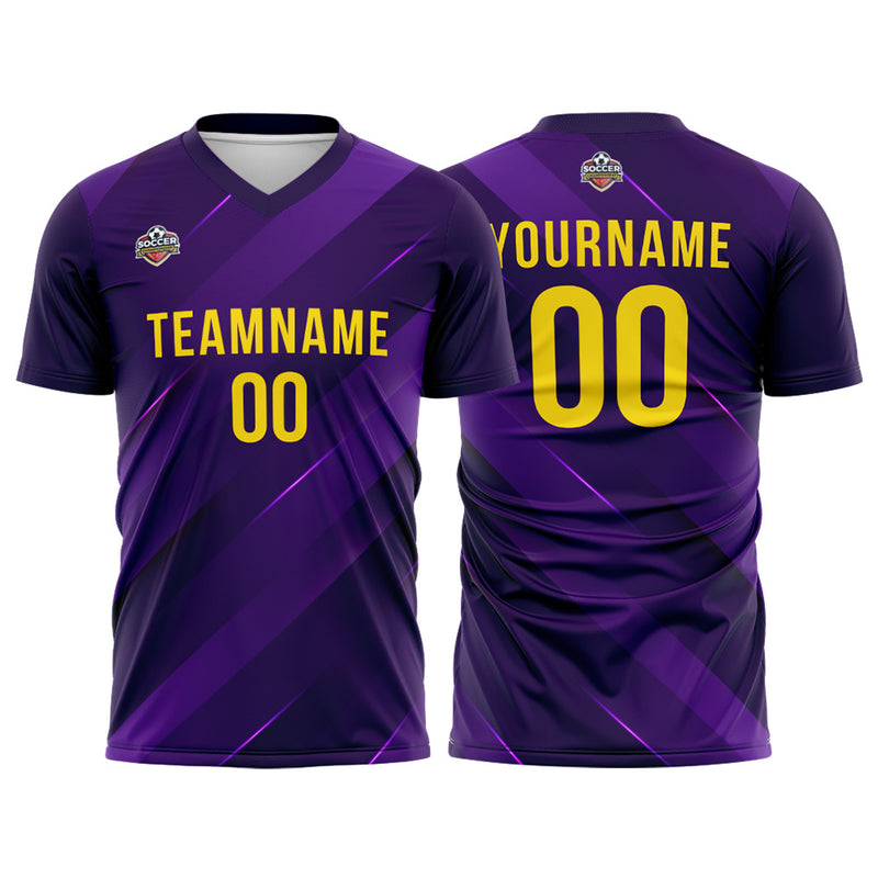 Custom Soccer Jerseys for Men Women Personalized Soccer Uniforms for Adult and Kid Purple
