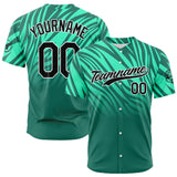 Custom Full Print Design Authentic Baseball Jersey green