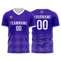 Custom Soccer Jerseys for Men Women Personalized Soccer Uniforms for Adult and Kid Purple-White enthsush