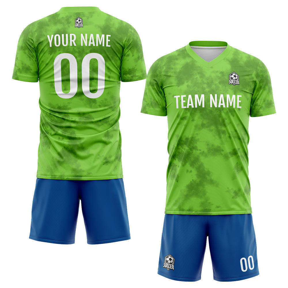Custom Soccer Jerseys for Men Women Personalized Soccer Uniforms for Adult and Kid Green enthsush