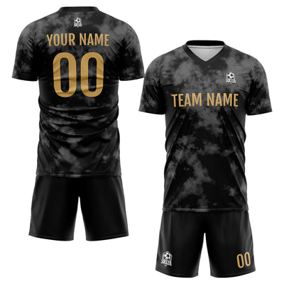 Custom Soccer Jerseys for Men Women Personalized Soccer Uniforms for Adult and Kid Gray-Black enthsush