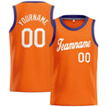 Custom Stitched Basketball Jersey for Men, Women And Kids Orange-White-Purple enthsush