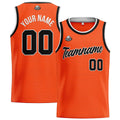 Custom Stitched Basketball Jersey for Men, Women  And Kids Orange-Black enthsush