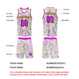 Custom White Pink Basketball Jersey Uniform Suit Printed Your Logo Name Number