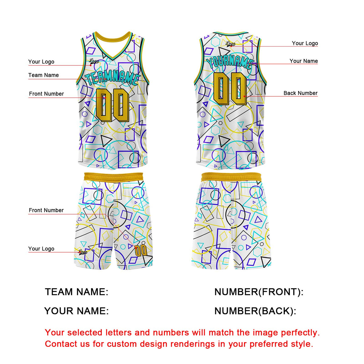 Custom White Yellow Basketball Jersey Uniform Suit Printed Your Logo Name Number enthsush