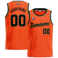 Custom Stitched Basketball Jersey for Men, Women  And Kids Orange-Black-Gold enthsush
