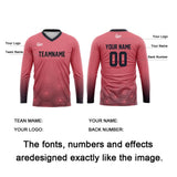 Custom Dark Gray Light Pink Basketball Soccer Football Shooting Long T-Shirt for Adults and Kids