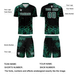 Custom Dark Green Jerseys for Men Women Personalized Soccer Uniforms for Adult and Kid
