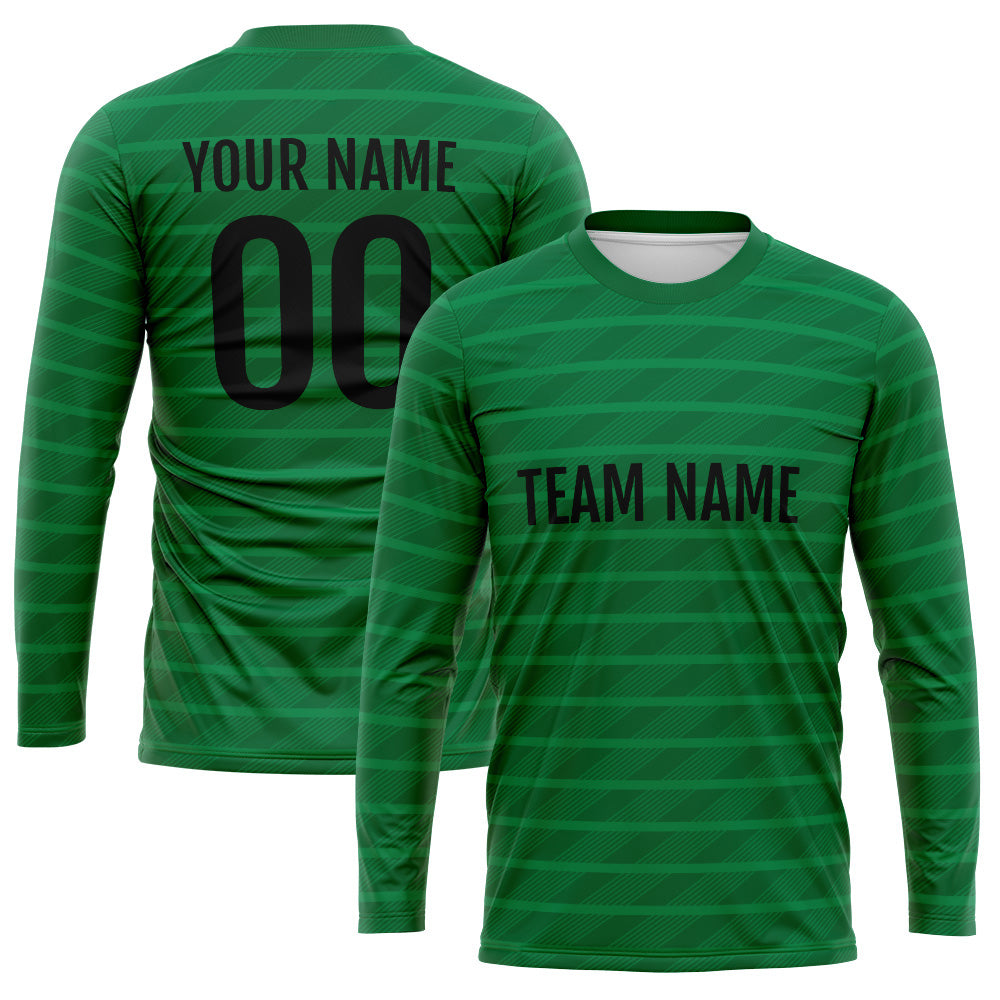 Custom Basketball Soccer Football Shooting Long T-Shirt for Adults and Kids Green enthsush