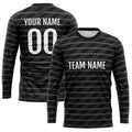 Custom Basketball Soccer Football Shooting Long T-Shirt for Adults and Kids Black enthsush