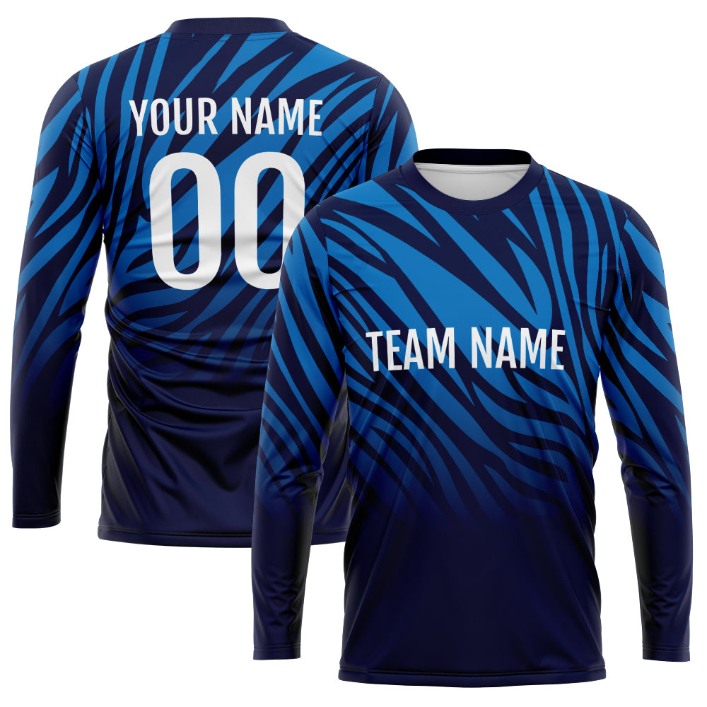 Custom Basketball Soccer Football Shooting Long T-Shirt for Adults and Kids Navy-Blue enthsush