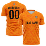 Custom Orange Soccer Jerseys for Men Women Personalized Soccer Uniforms for Adult and Kid