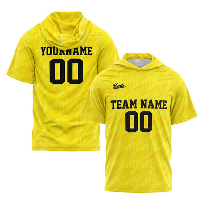 Custom Yellow Sleeve Hoodies for Men Women Shirts with Hoods Printed Name Logo enthsush