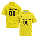 Custom Yellow Sleeve Hoodies for Men Women Shirts with Hoods Printed Name Logo