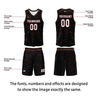 Custom Orange Red Basketball Jersey Uniform Suit Printed Your Logo Name Number enthsush