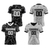 Custom Black Reversible Gradient Football Jersey Personalized Football Shirts for Men Women  Printed Team Name Number Logo