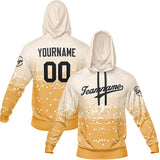 Custom White Yellow Sweatshirt Hoodie For Men Women Girl Boy Print Your Logo Name Number
