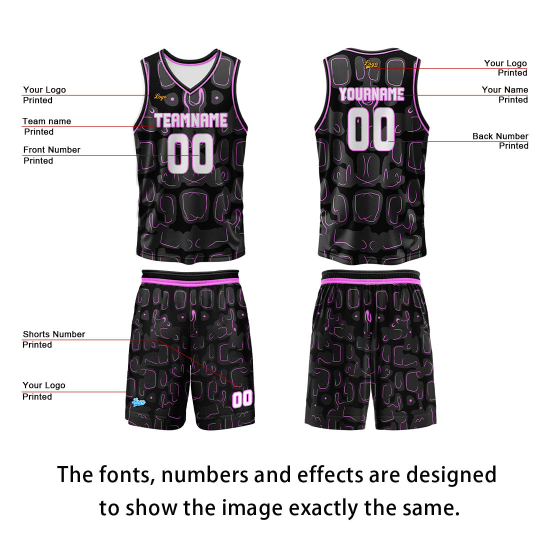 Custom Lilac Basketball Jersey Uniform Suit Printed Your Logo Name Number enthsush