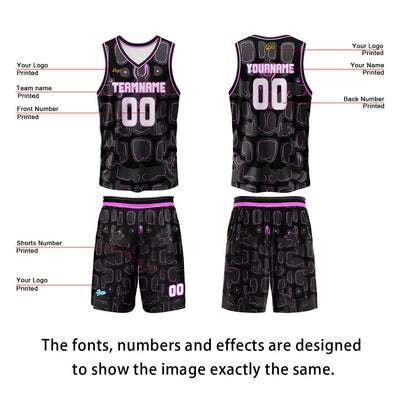 Custom Lilac Basketball Jersey Uniform Suit Printed Your Logo Name Number enthsush
