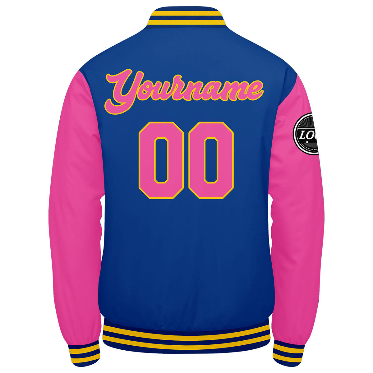 Custom Varsity Jacket Letterman jacket for Men, Women and Youth Royal Pink enthsush