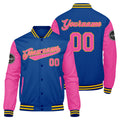 Custom Varsity Jacket Letterman jacket for Men, Women and Youth Royal Pink enthsush