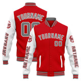 Custom Varsity Jacket Letterman jacket for Men, Women and Youth Red White