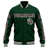 Custom Varsity Jacket Letterman jacket for Men, Women and Youth Green Brown