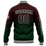 Custom Varsity Jacket Letterman jacket for Men, Women and Youth Brown Green Gradient