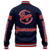 Custom Varsity Jacket Letterman jacket for Men, Women and Youth Navy Red