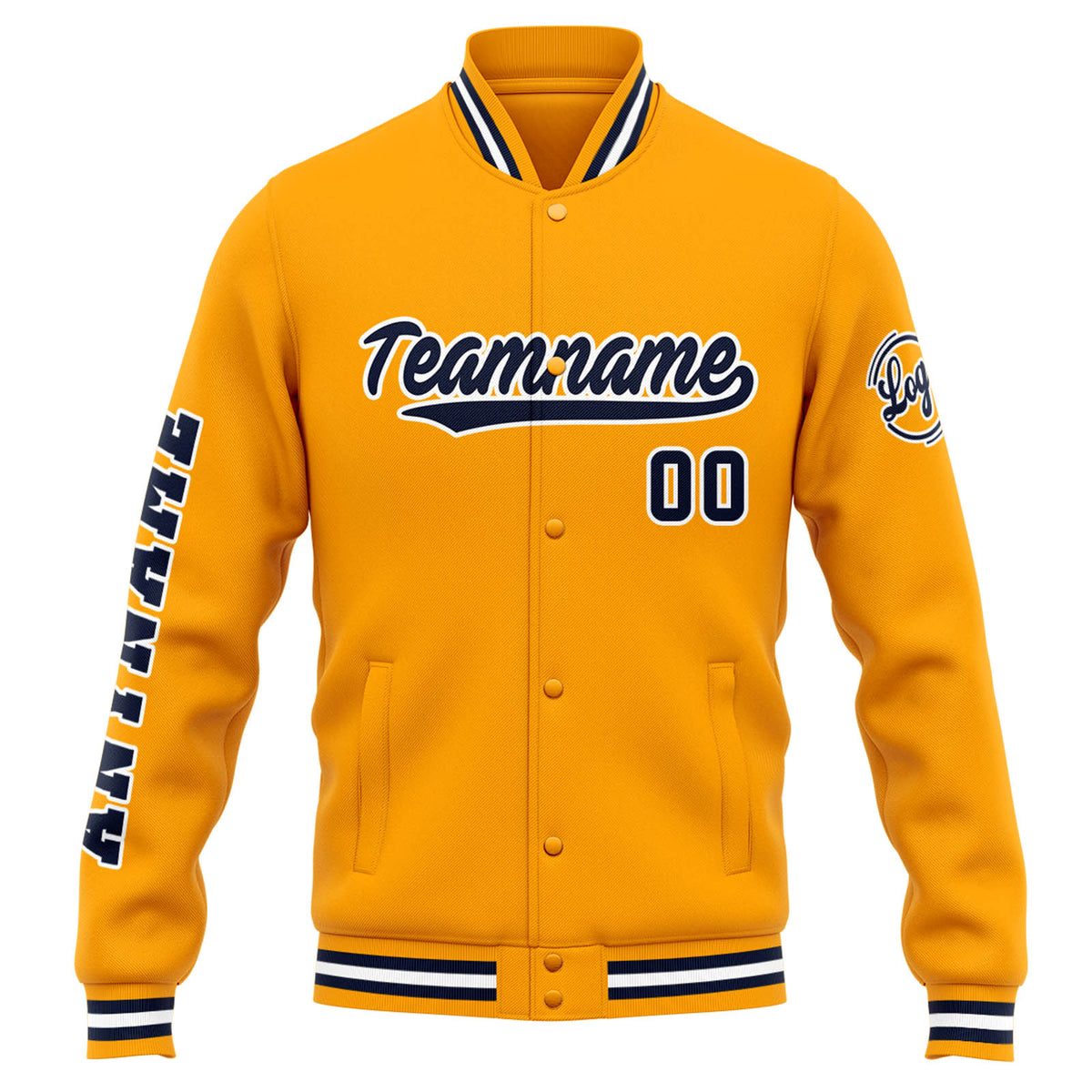 Custom Varsity Jacket Letterman jacket for Men, Women and Youth Orange enthsush