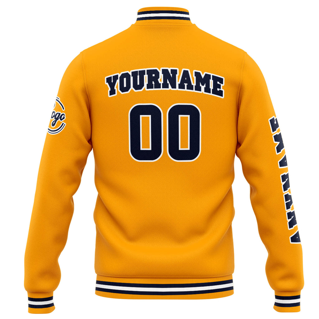 Custom Varsity Jacket Letterman jacket for Men, Women and Youth Orange enthsush