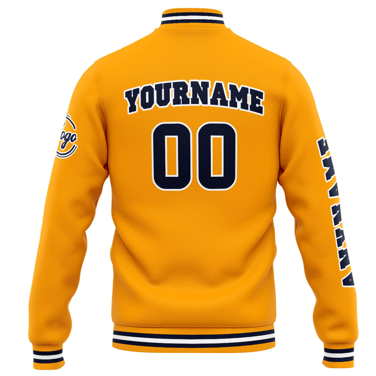 Custom Varsity Jacket Letterman jacket for Men, Women and Youth Orange enthsush