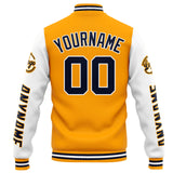 Custom Varsity Jacket Letterman jacket for Men, Women and Youth Orange White