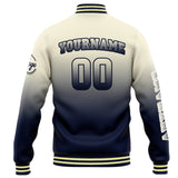 Custom Varsity Jacket Letterman jacket for Men, Women and Youth Crean Navy Gradient