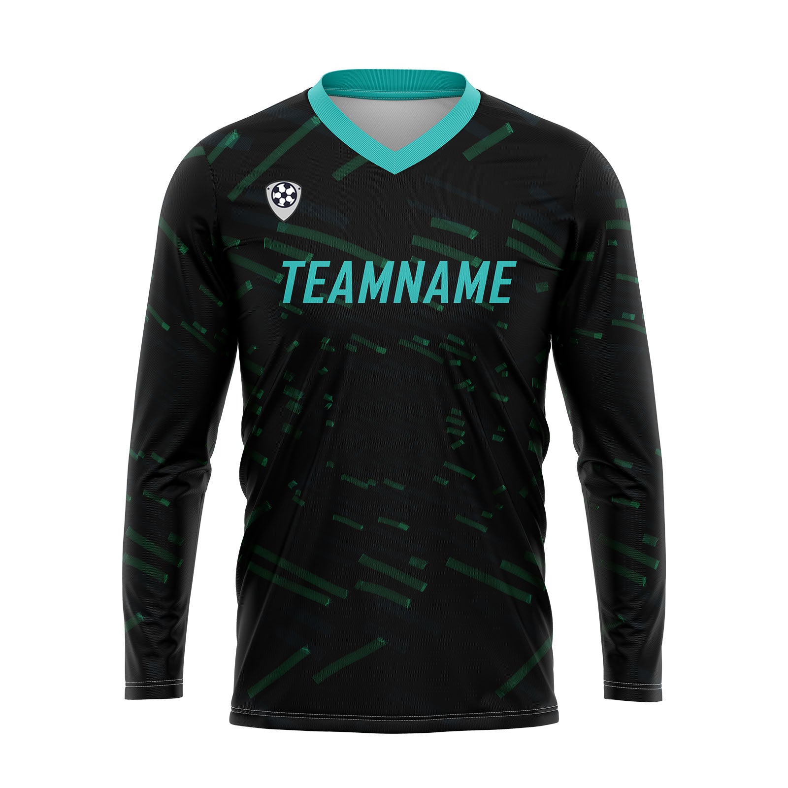 Custom Green Blue Basketball Soccer Football Shooting Long T-Shirt for Adults and Kids enthsush