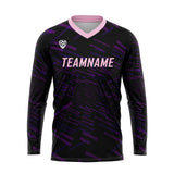 Custom Purple Pink Basketball Soccer Football Shooting Long T-Shirt for Adults and Kids