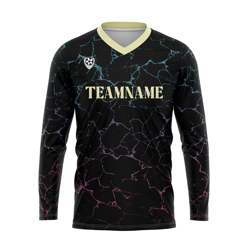 Custom Black Yellow Basketball Soccer Football Shooting Long T-Shirt for Adults and Kids enthsush