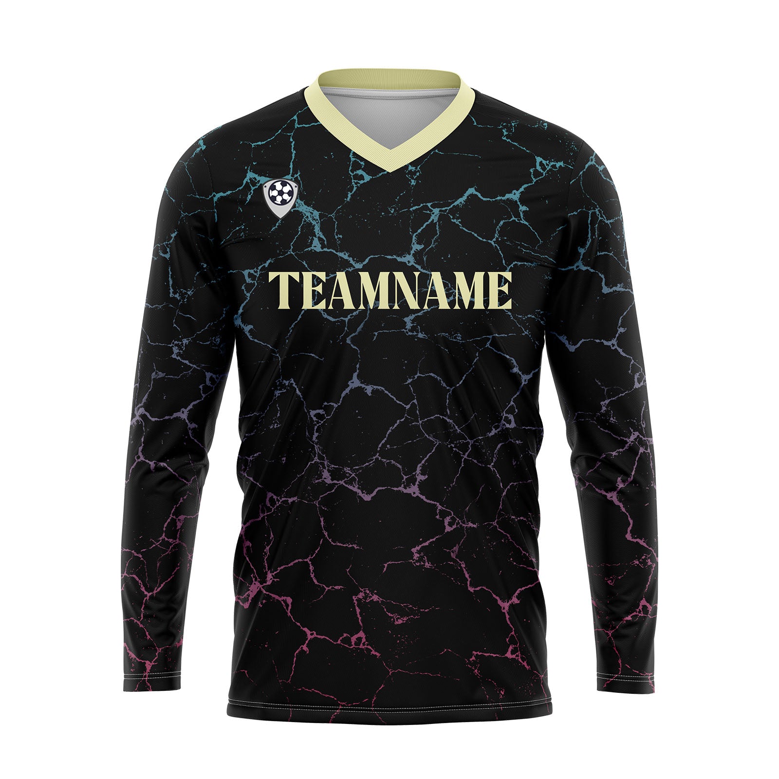 Custom Black Yellow Basketball Soccer Football Shooting Long T-Shirt for Adults and Kids enthsush